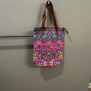 NWT Colorful Patterned Tote Bag